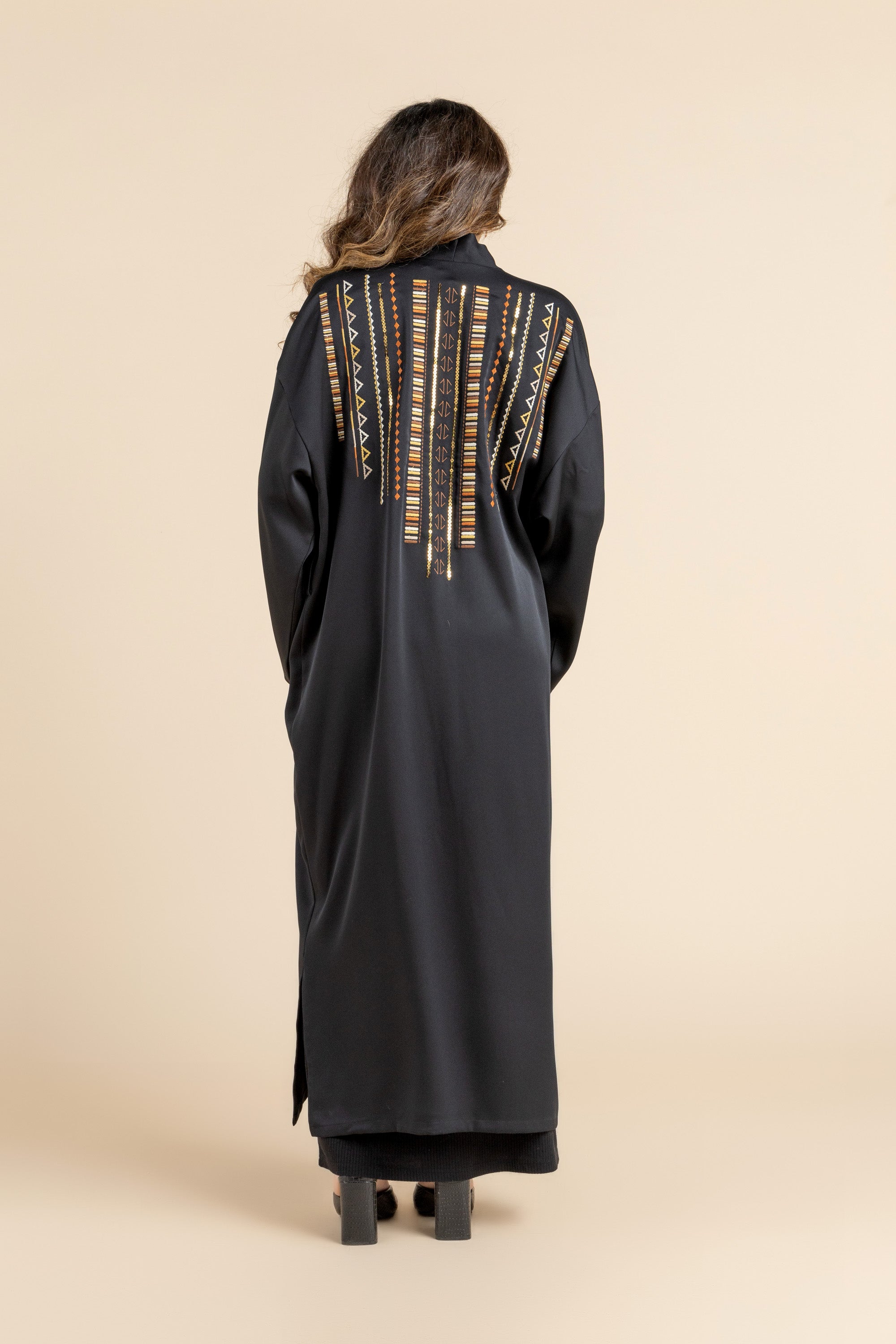 Image of Black Ethereal Crepe cardigan